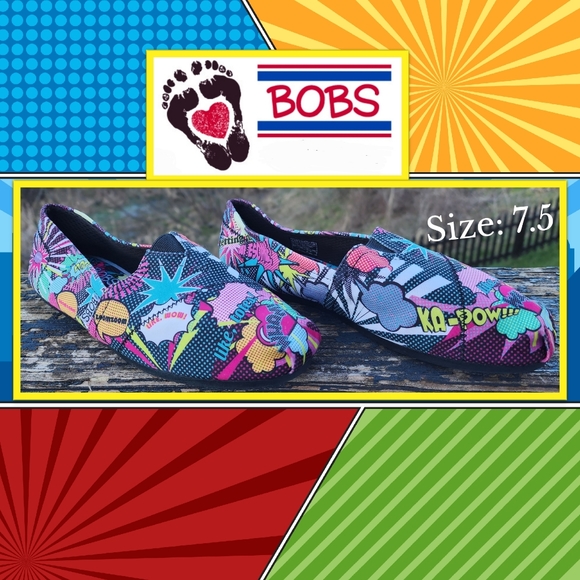 Comic Book BOBS Flats - 7.5 Size - Picture 5 of 10